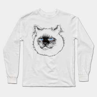 Ragdoll Design - Floppy Cat Christmas Gift Long Sleeve T-Shirt